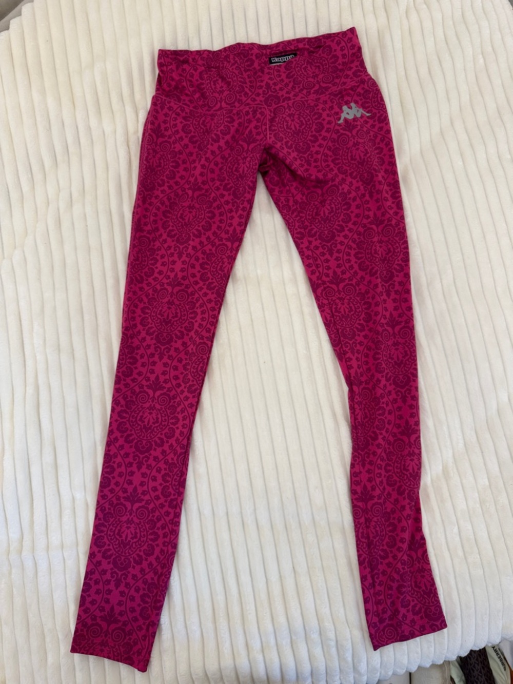 Kappa Magenta Patterned Active Leggings